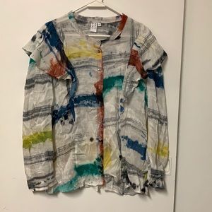 Osei-Duro Chita Blouse in “internet baby” print XL